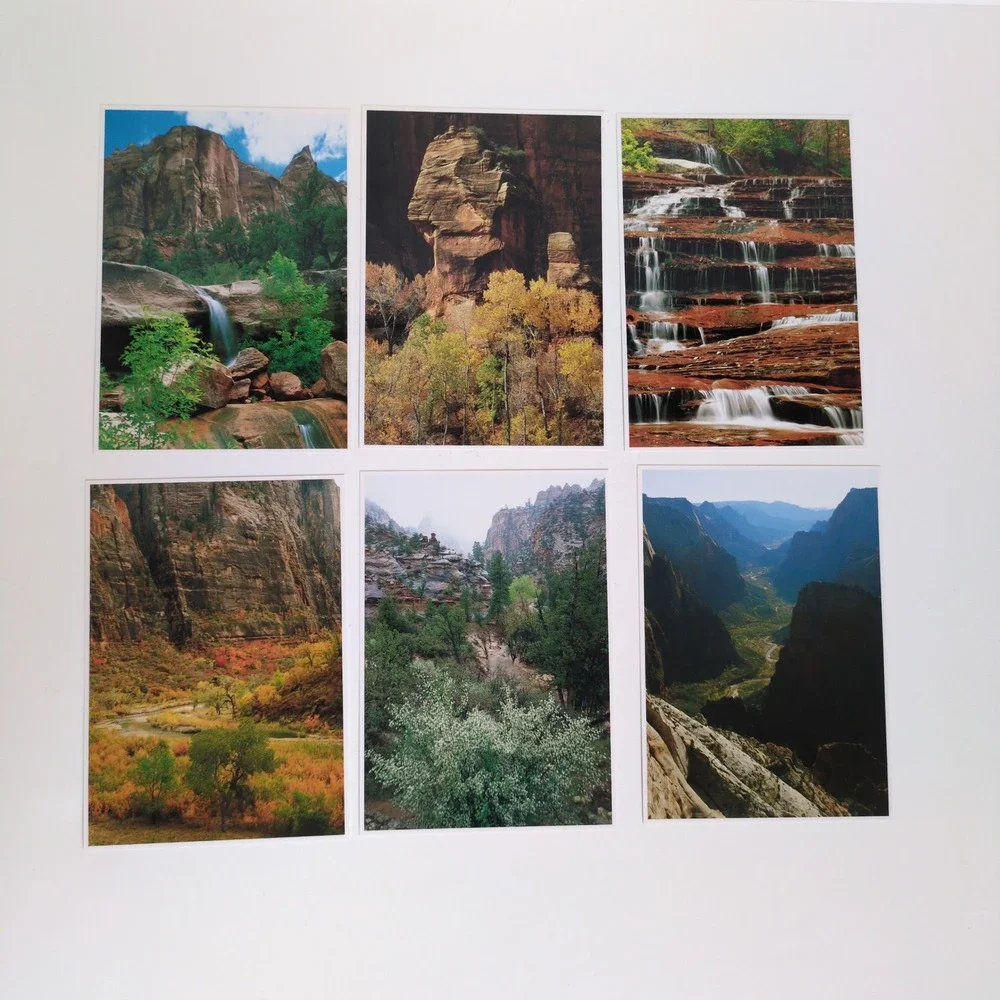 Vytg 1989 Zion National Park Utah Postcard Prints Set of 12 Larry‎ Ulrich